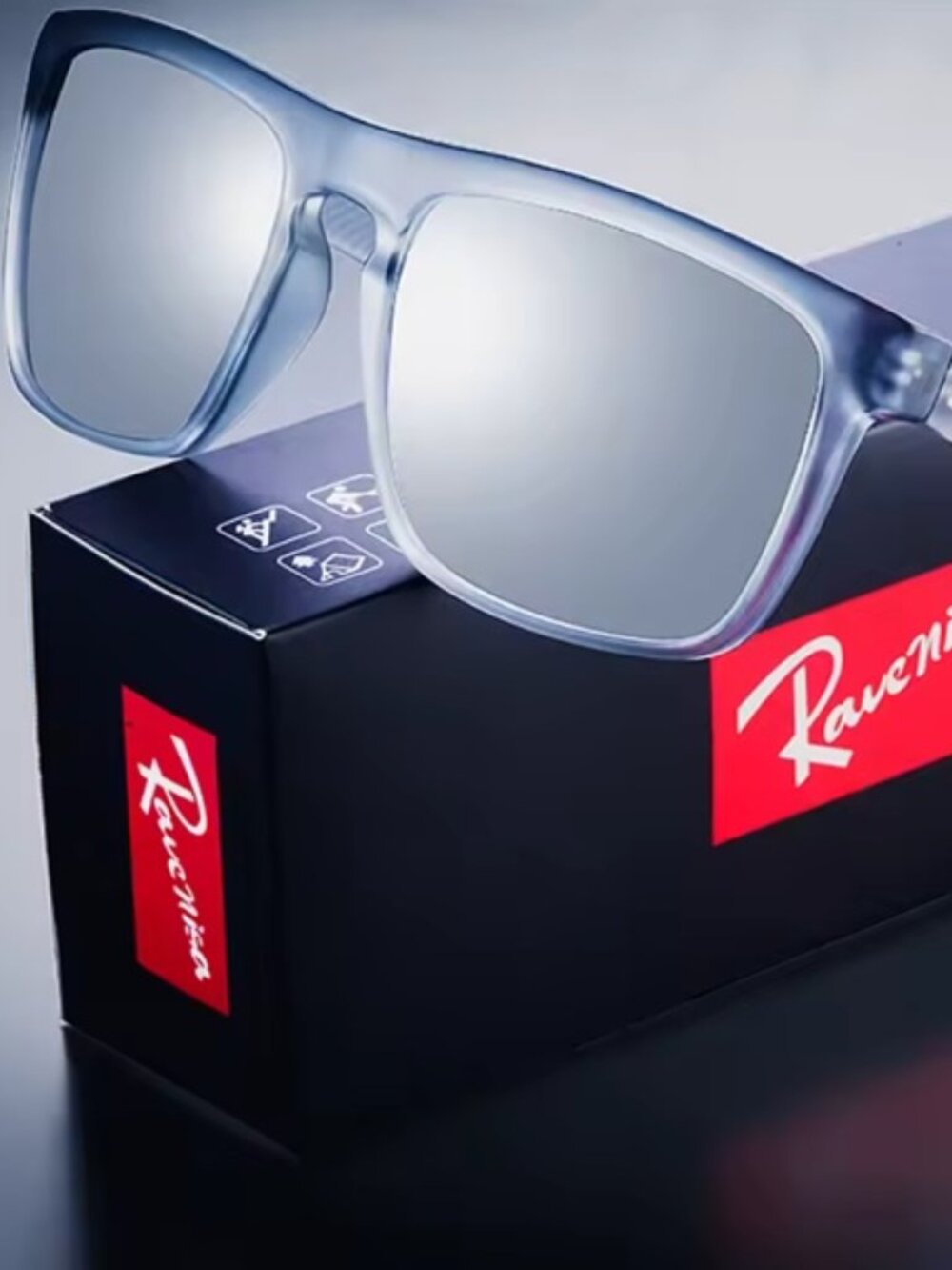 Ravenisa Vintage Polarized Sunglasses Unisex Retro UV400, Silver, New